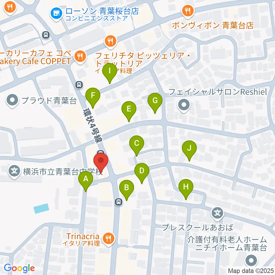 Tomo音楽教室周辺の駐車場・コインパーキング一覧地図