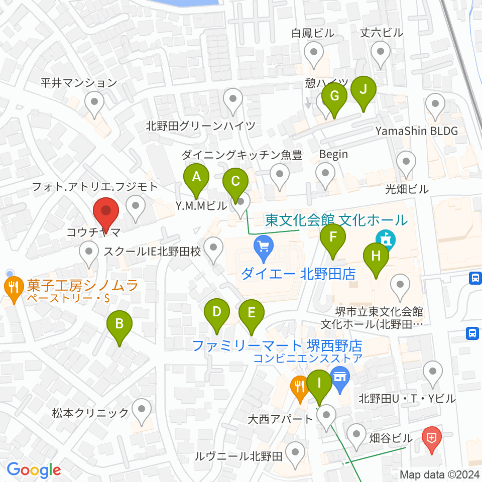 エレガントアカデミー周辺の駐車場・コインパーキング一覧地図
