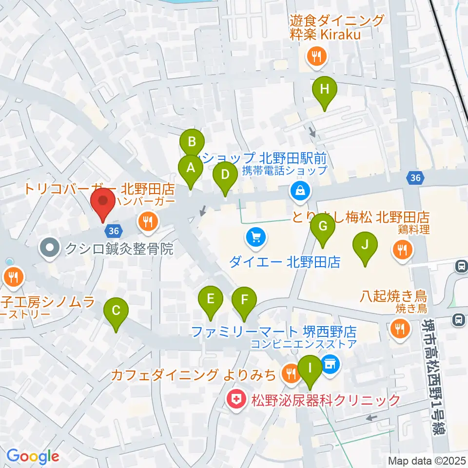 エレガントアカデミー周辺の駐車場・コインパーキング一覧地図