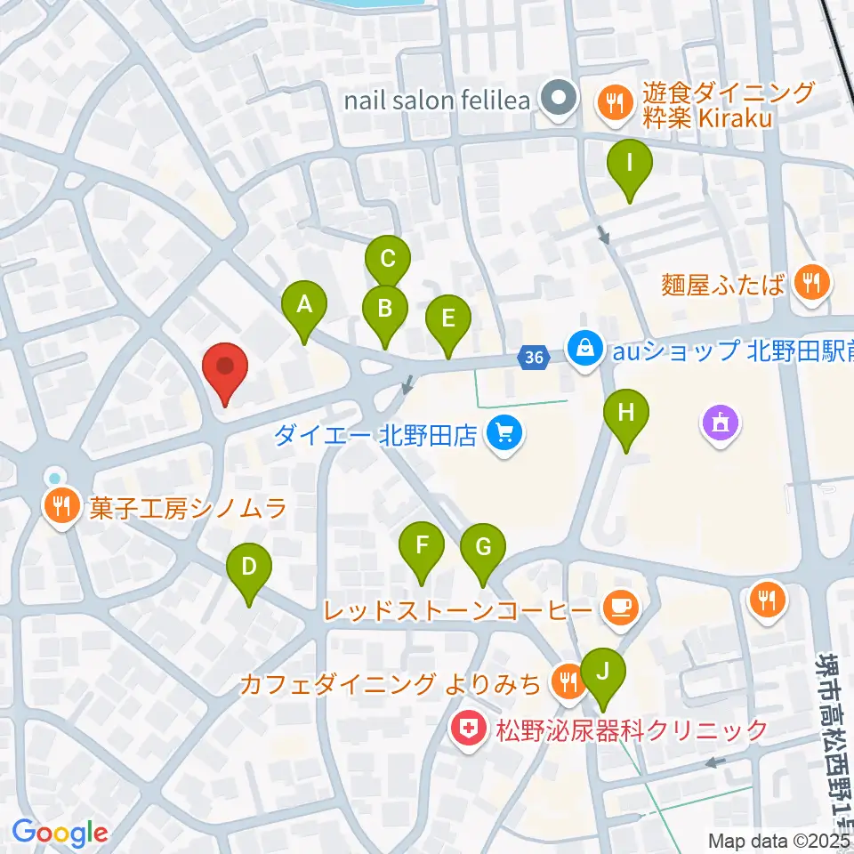 エレガントアカデミー周辺の駐車場・コインパーキング一覧地図