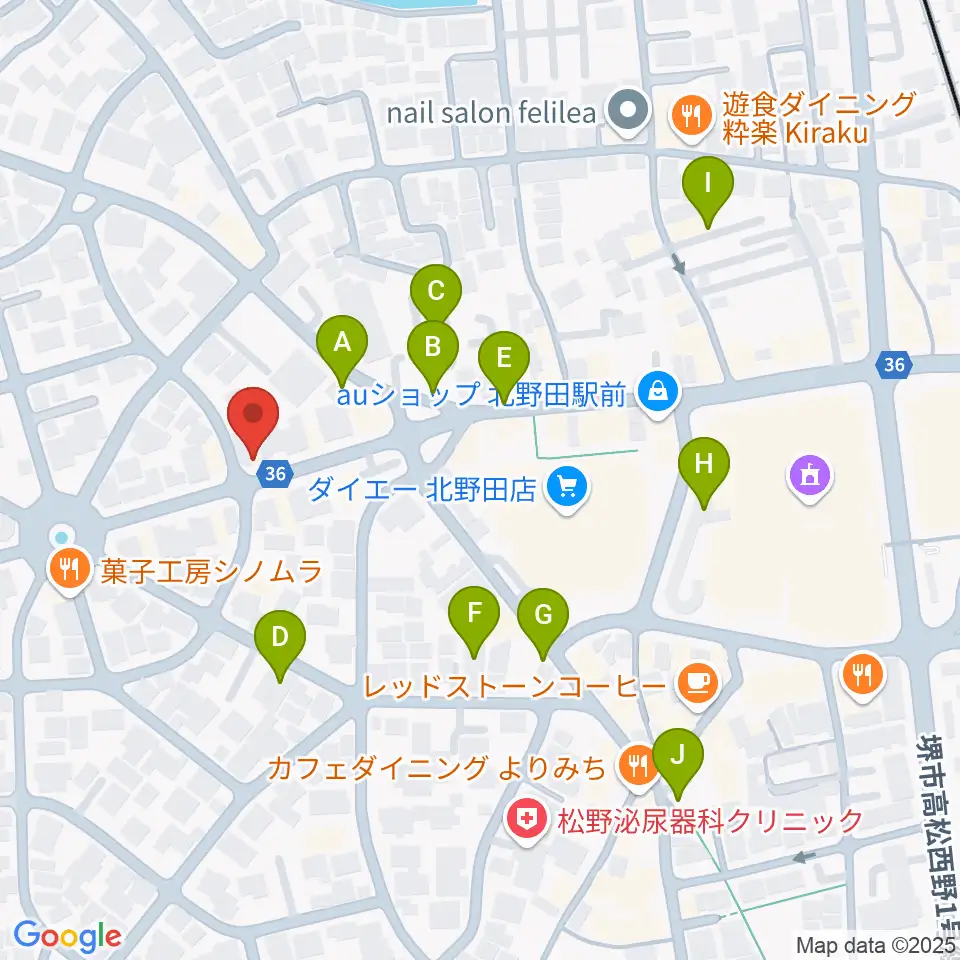 エレガントアカデミー周辺の駐車場・コインパーキング一覧地図