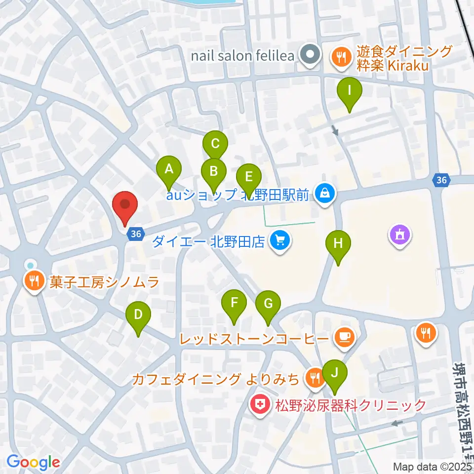 エレガントアカデミー周辺の駐車場・コインパーキング一覧地図