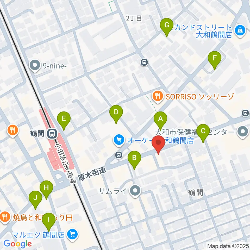 ピアノハウスジャパン周辺の駐車場・コインパーキング一覧地図