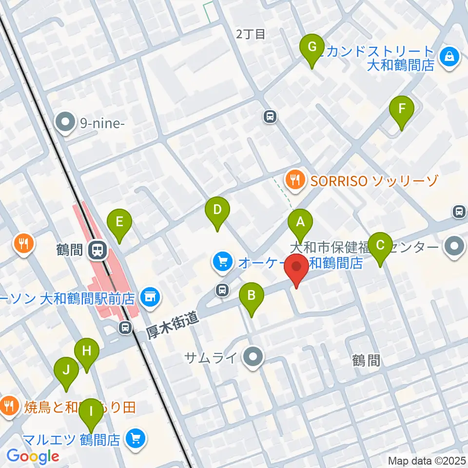 ピアノハウスジャパン周辺の駐車場・コインパーキング一覧地図