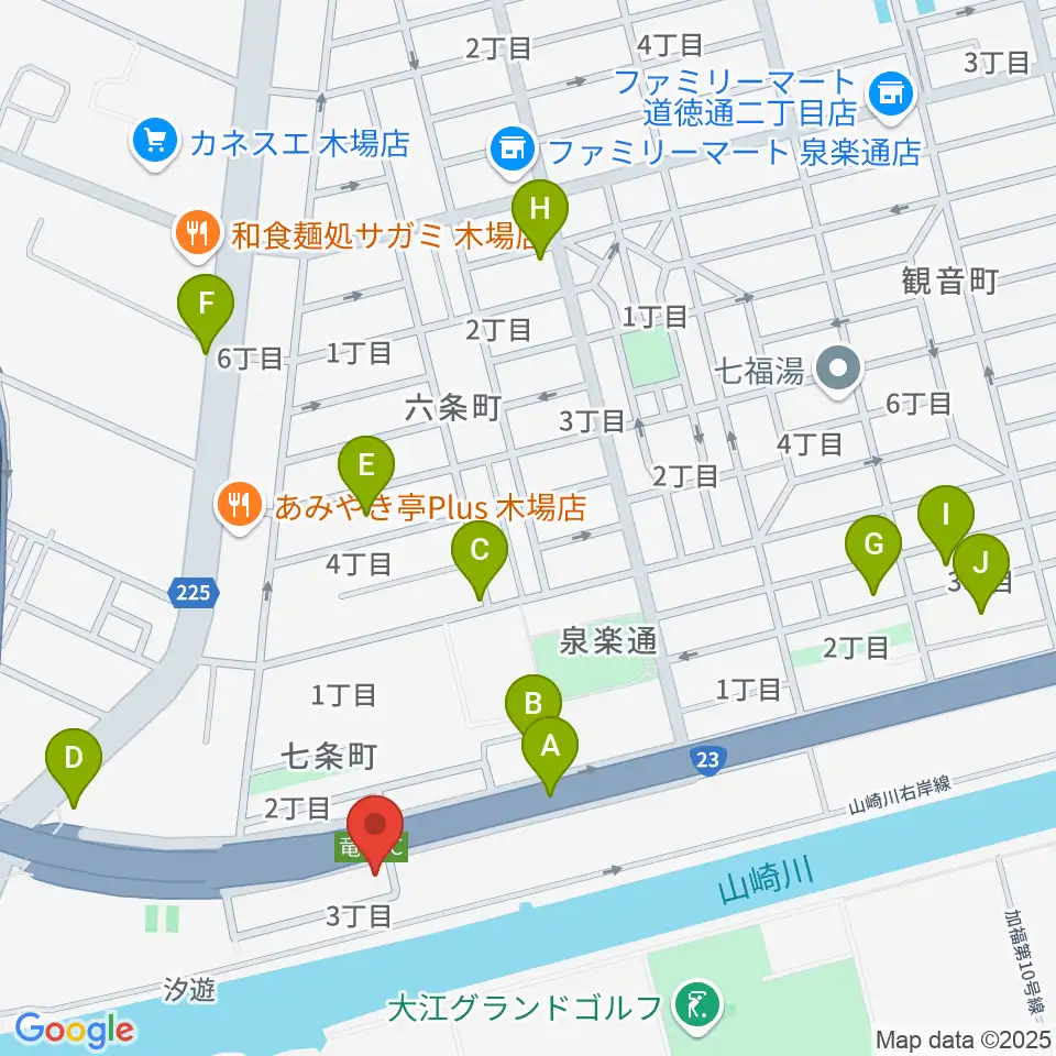 JB HALL周辺の駐車場・コインパーキング一覧地図