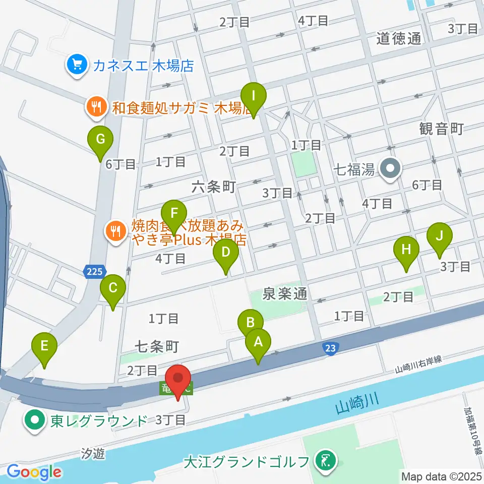 JB HALL周辺の駐車場・コインパーキング一覧地図