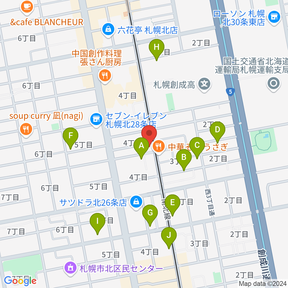 ムジークスタジオ周辺の駐車場・コインパーキング一覧地図