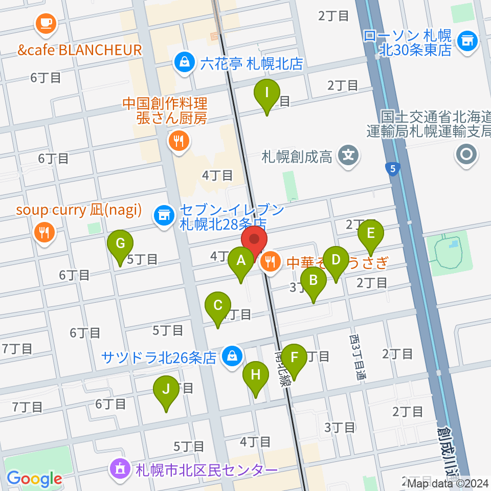 ムジークスタジオ周辺の駐車場・コインパーキング一覧地図