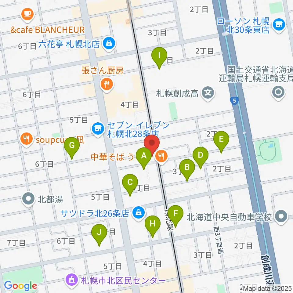 ムジークスタジオ周辺の駐車場・コインパーキング一覧地図