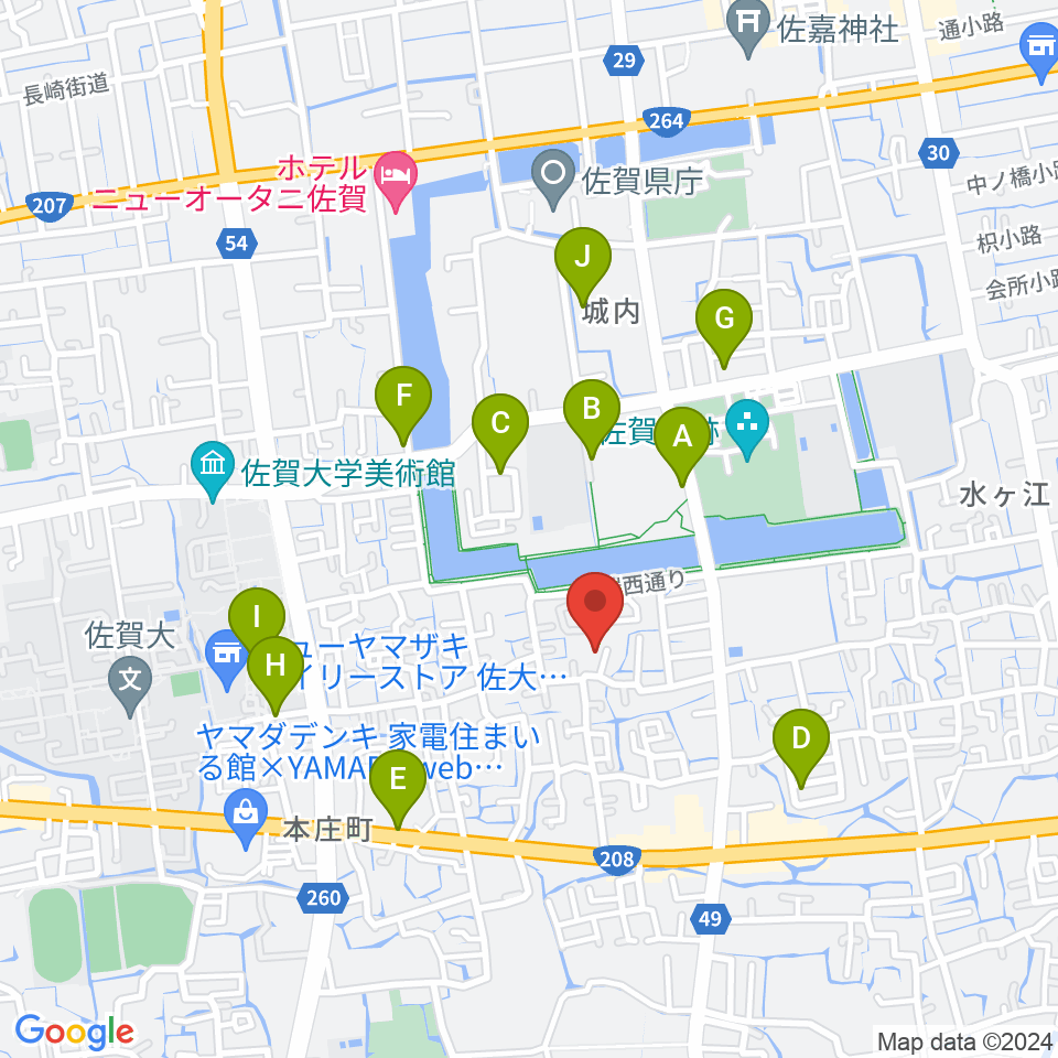 いはらのりこ ピアノ＆リトミック教室周辺の駐車場・コインパーキング一覧地図