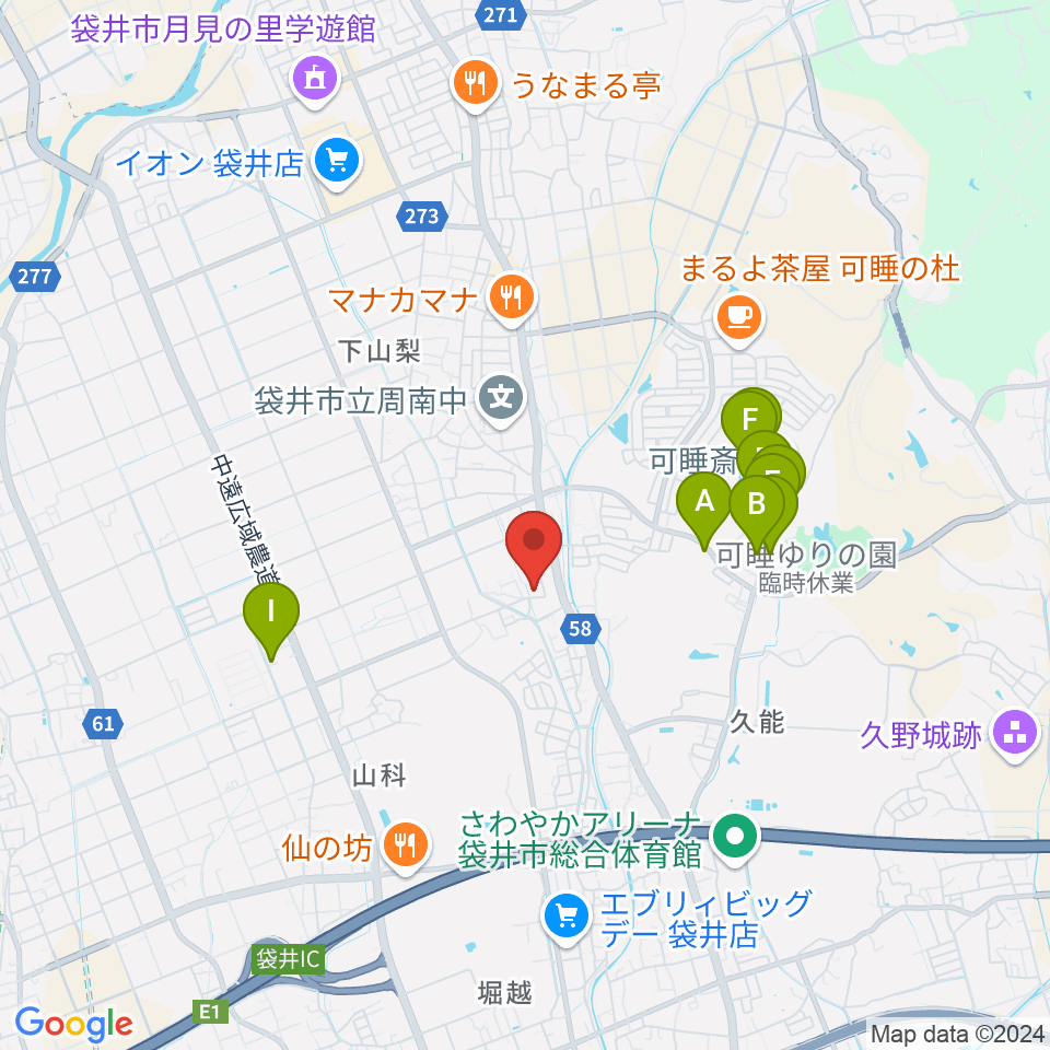 ななみピアノ教室周辺の駐車場・コインパーキング一覧地図