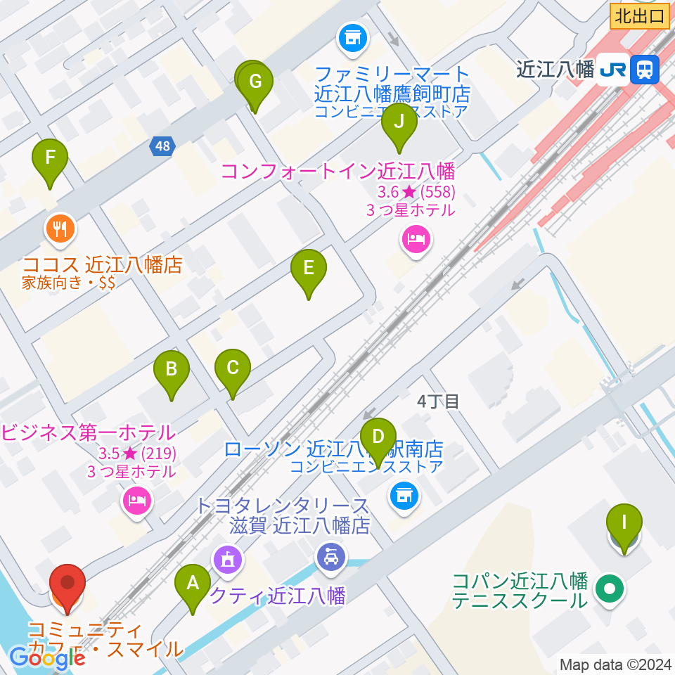 コミュニティカフェ スマイル周辺の駐車場・コインパーキング一覧地図