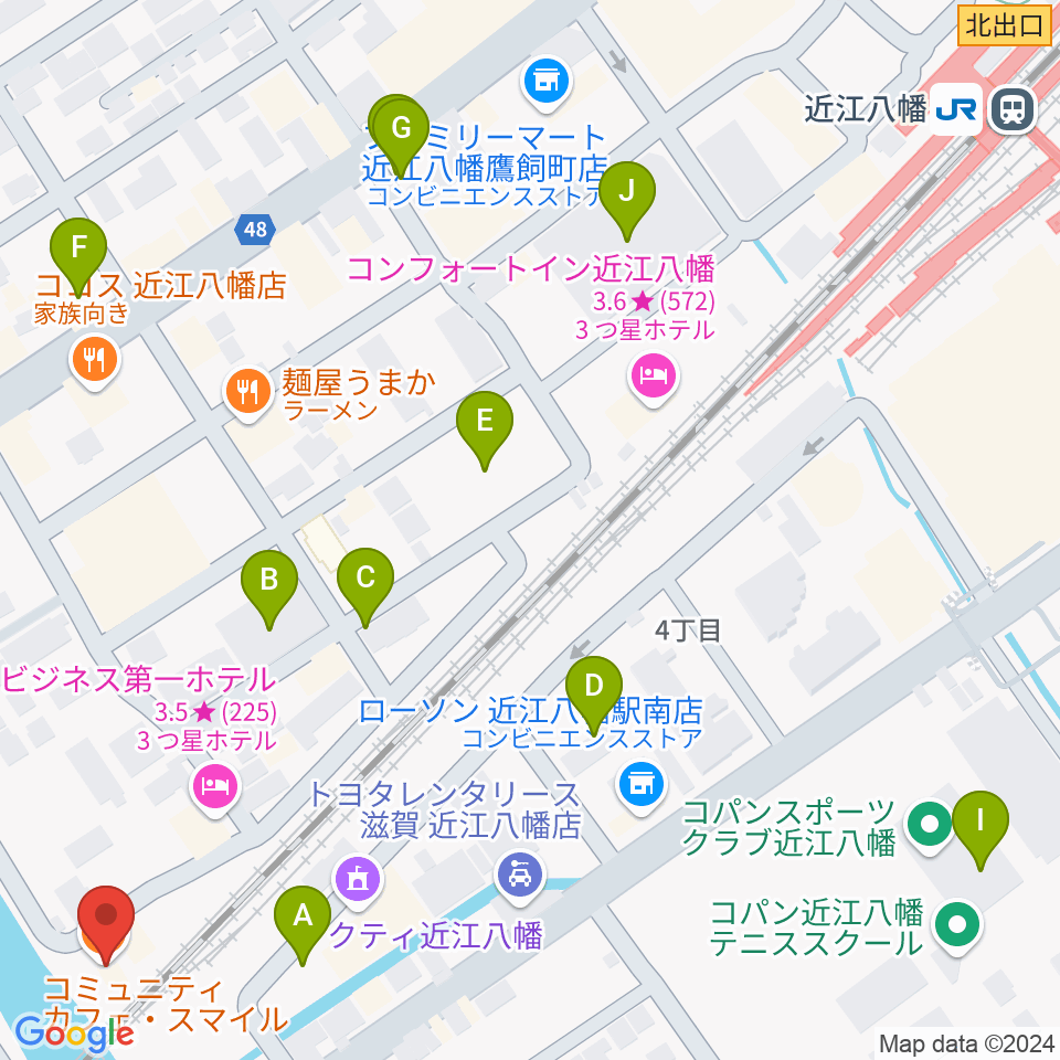 コミュニティカフェ スマイル周辺の駐車場・コインパーキング一覧地図