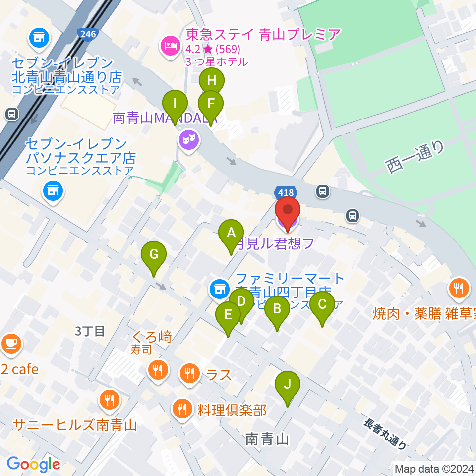 月見ル君想フ周辺の駐車場・コインパーキング一覧地図