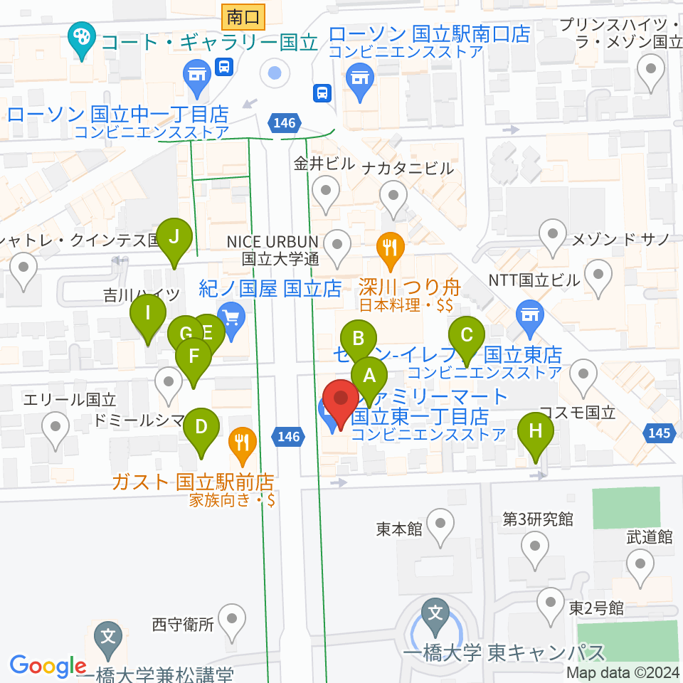 音楽の森.K周辺の駐車場・コインパーキング一覧地図