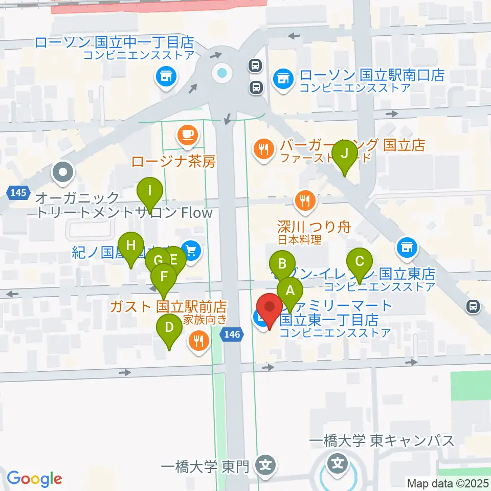 音楽の森.K周辺の駐車場・コインパーキング一覧地図