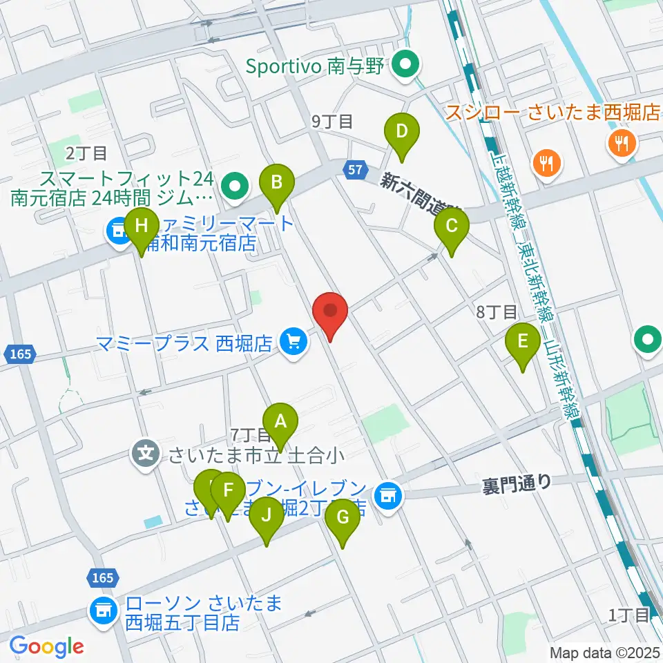 西堀音楽外語学院周辺の駐車場・コインパーキング一覧地図