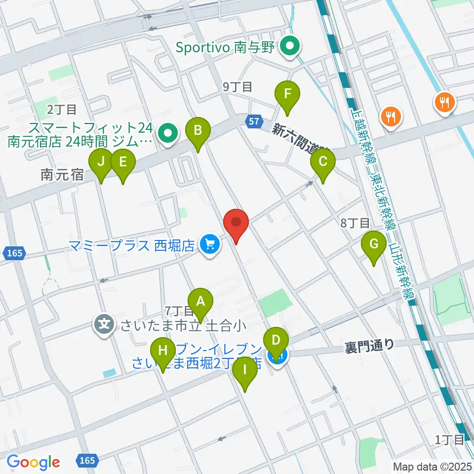 西堀音楽外語学院周辺の駐車場・コインパーキング一覧地図