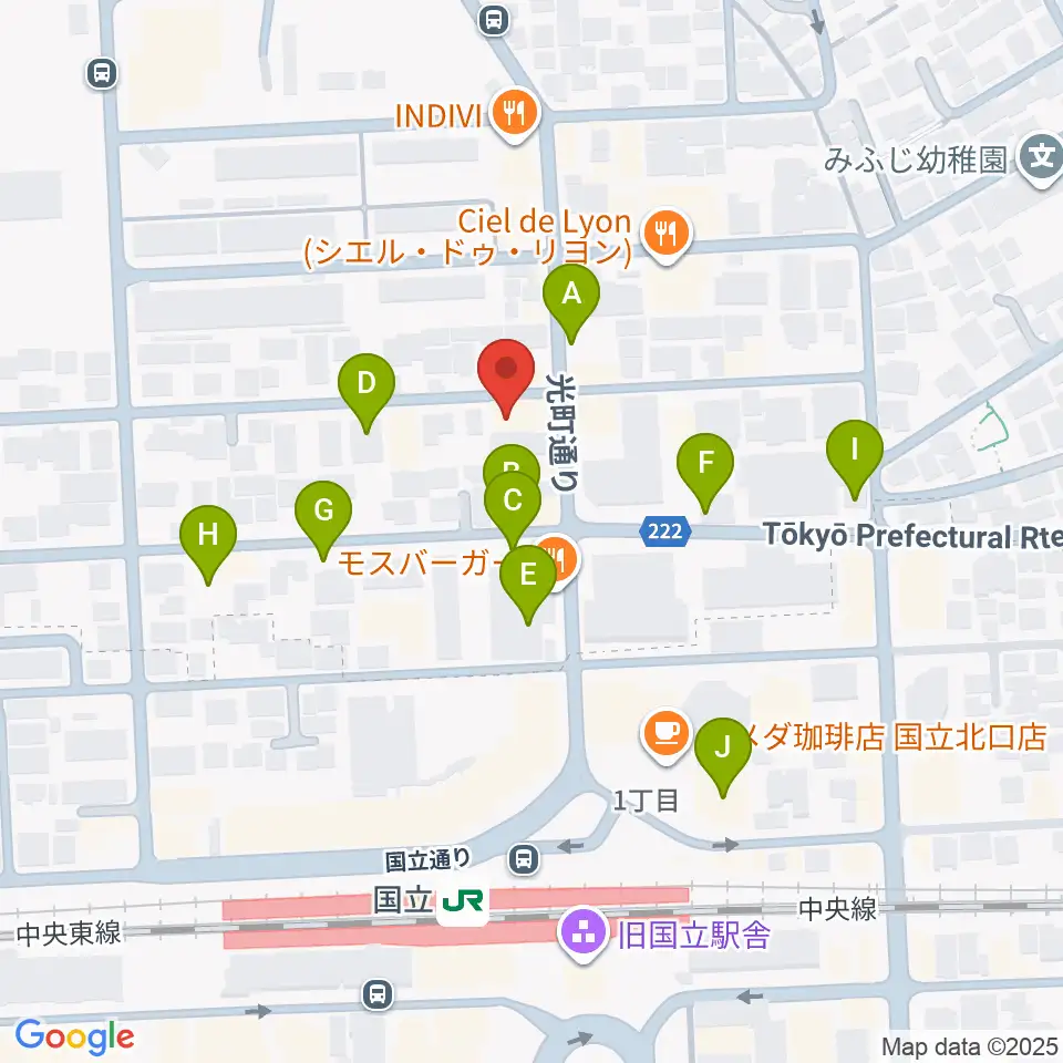 KEY-NOTE音楽教室周辺の駐車場・コインパーキング一覧地図
