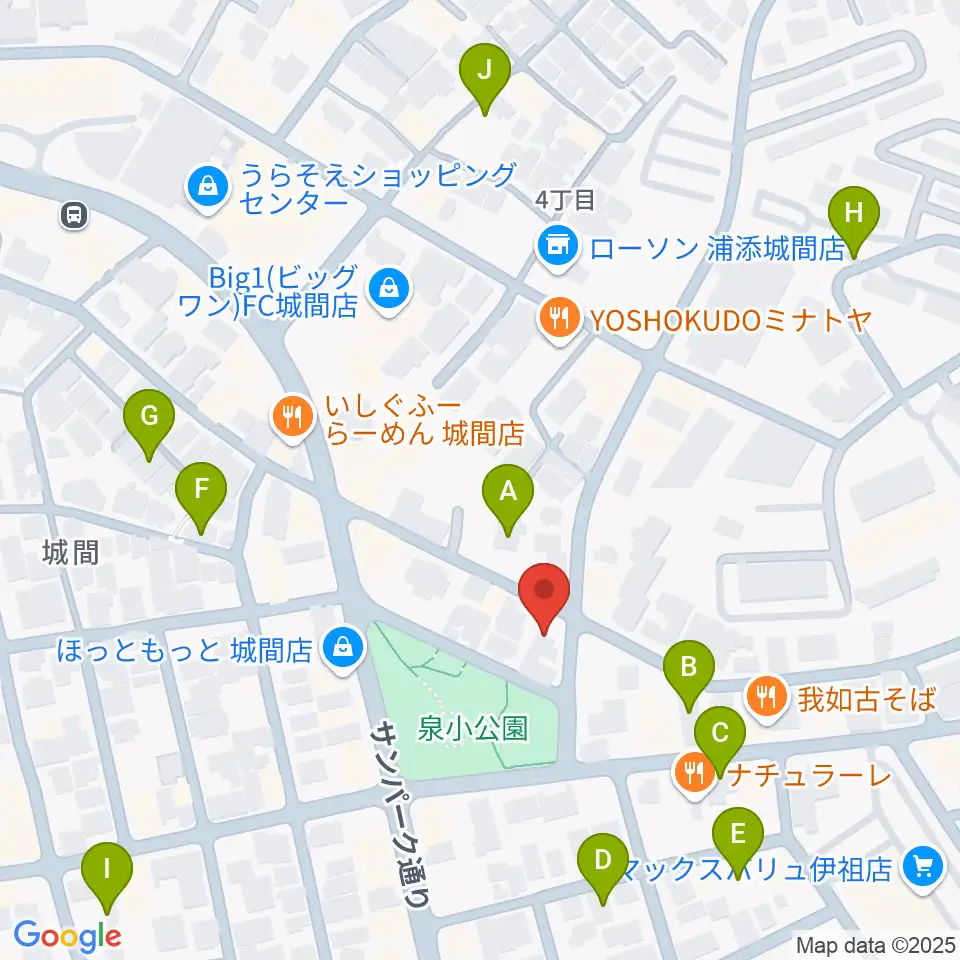 ミュージックハウス周辺の駐車場・コインパーキング一覧地図