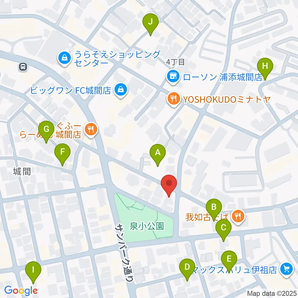 ミュージックハウス周辺の駐車場・コインパーキング一覧地図