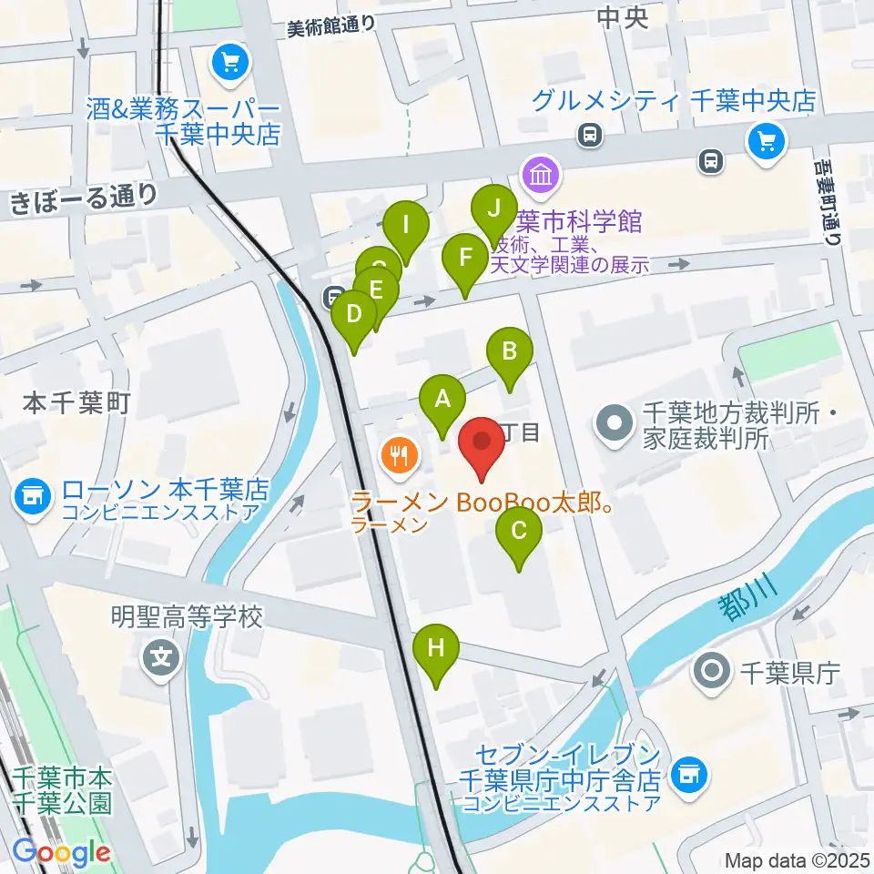千葉県教育会館周辺の駐車場・コインパーキング一覧地図