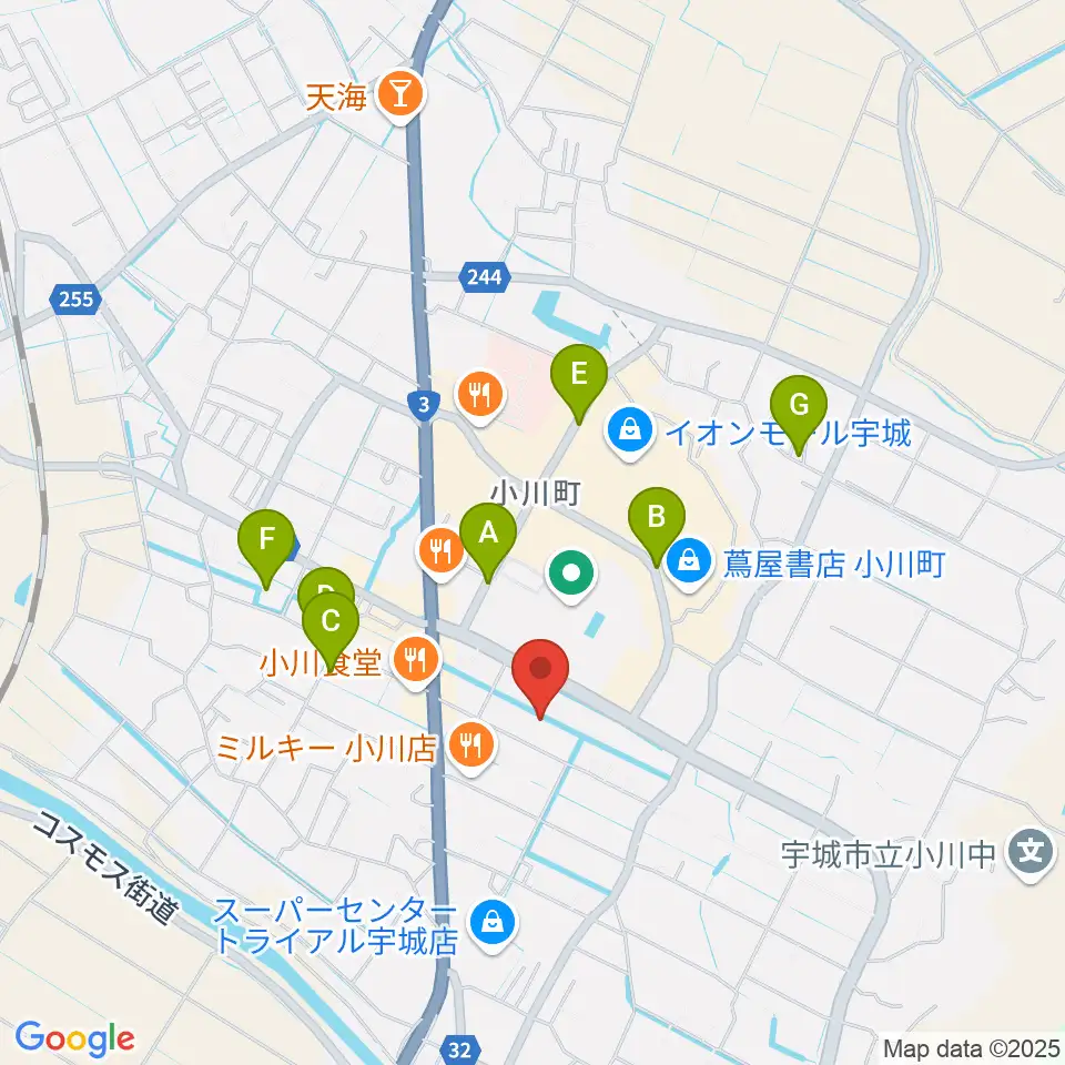 小川総合文化センター ラポート周辺の駐車場・コインパーキング一覧地図