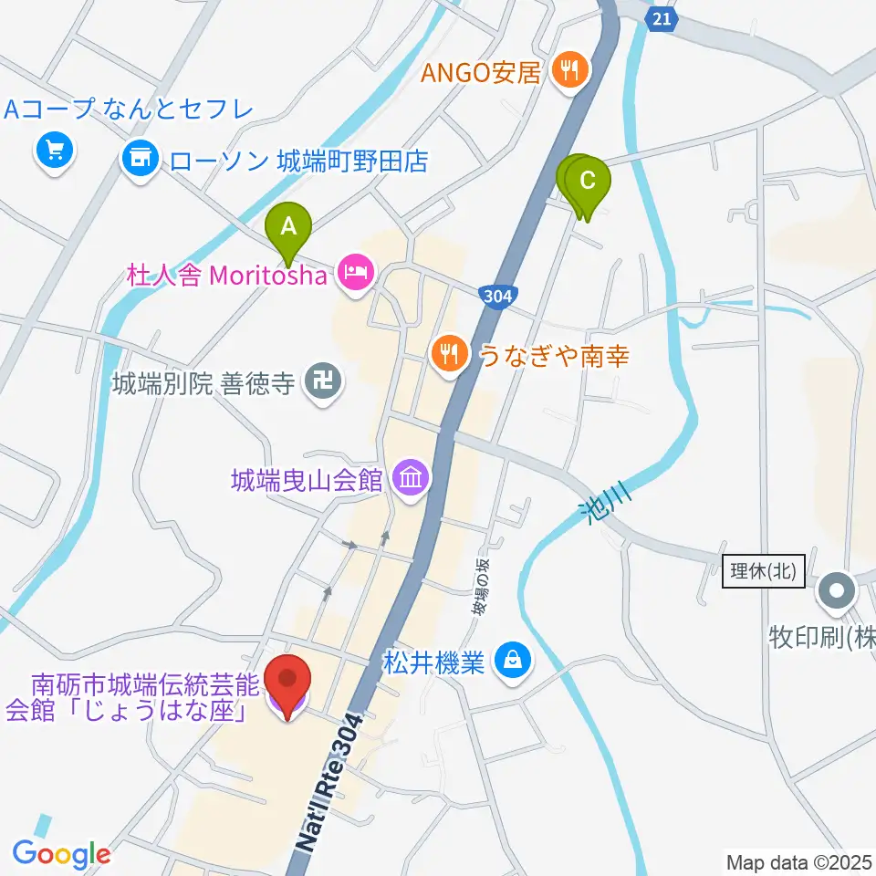 じょうはな座周辺の駐車場・コインパーキング一覧地図