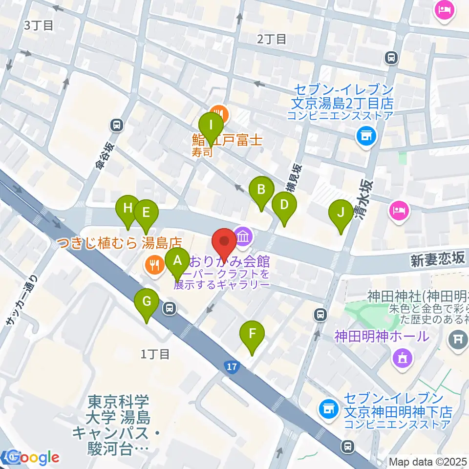 御茶ノ水KAKADO周辺の駐車場・コインパーキング一覧地図