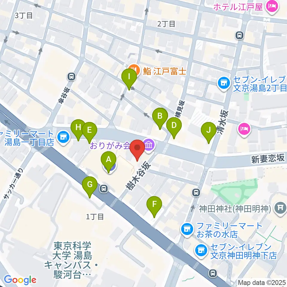 御茶ノ水KAKADO周辺の駐車場・コインパーキング一覧地図