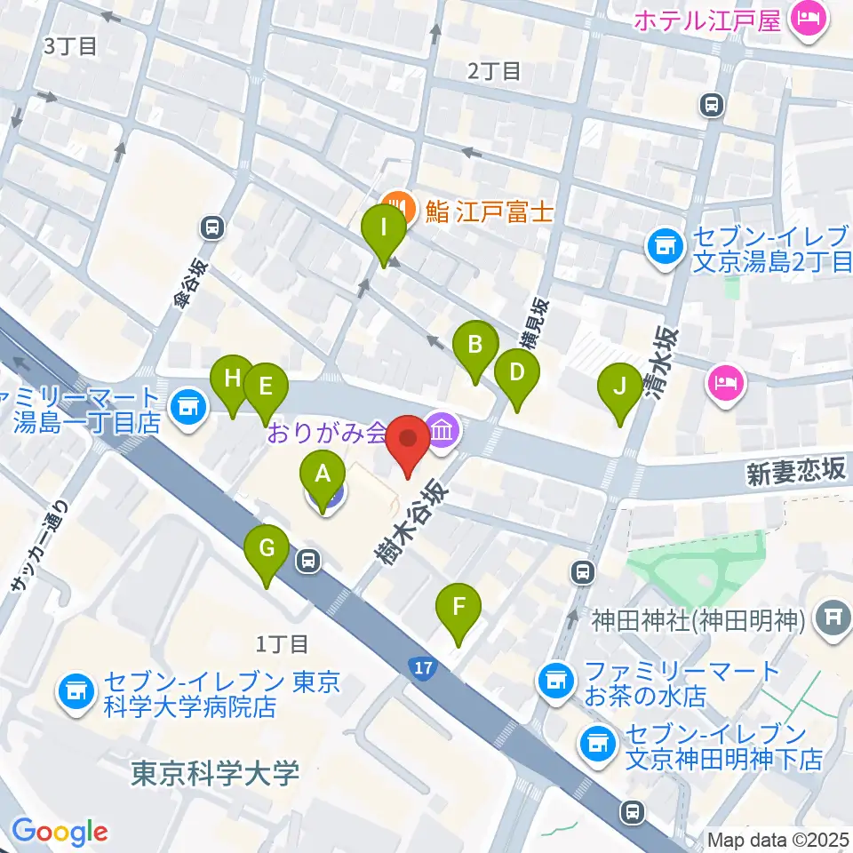 御茶ノ水KAKADO周辺の駐車場・コインパーキング一覧地図