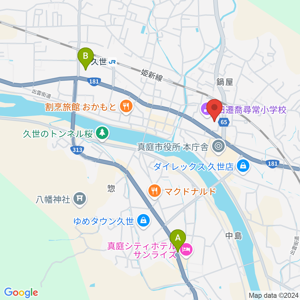 久世エスパスホール周辺の駐車場・コインパーキング一覧地図