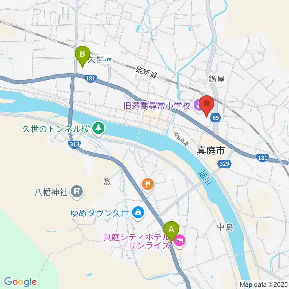 久世エスパスホール周辺の駐車場・コインパーキング一覧地図