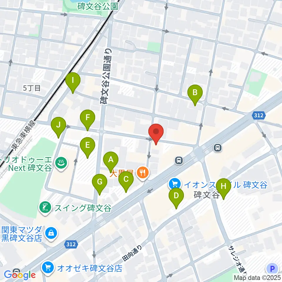 碑文谷APIA40周辺の駐車場・コインパーキング一覧地図