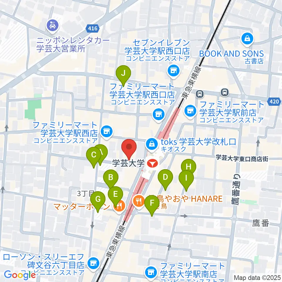 A-TRAIN周辺の駐車場・コインパーキング一覧地図