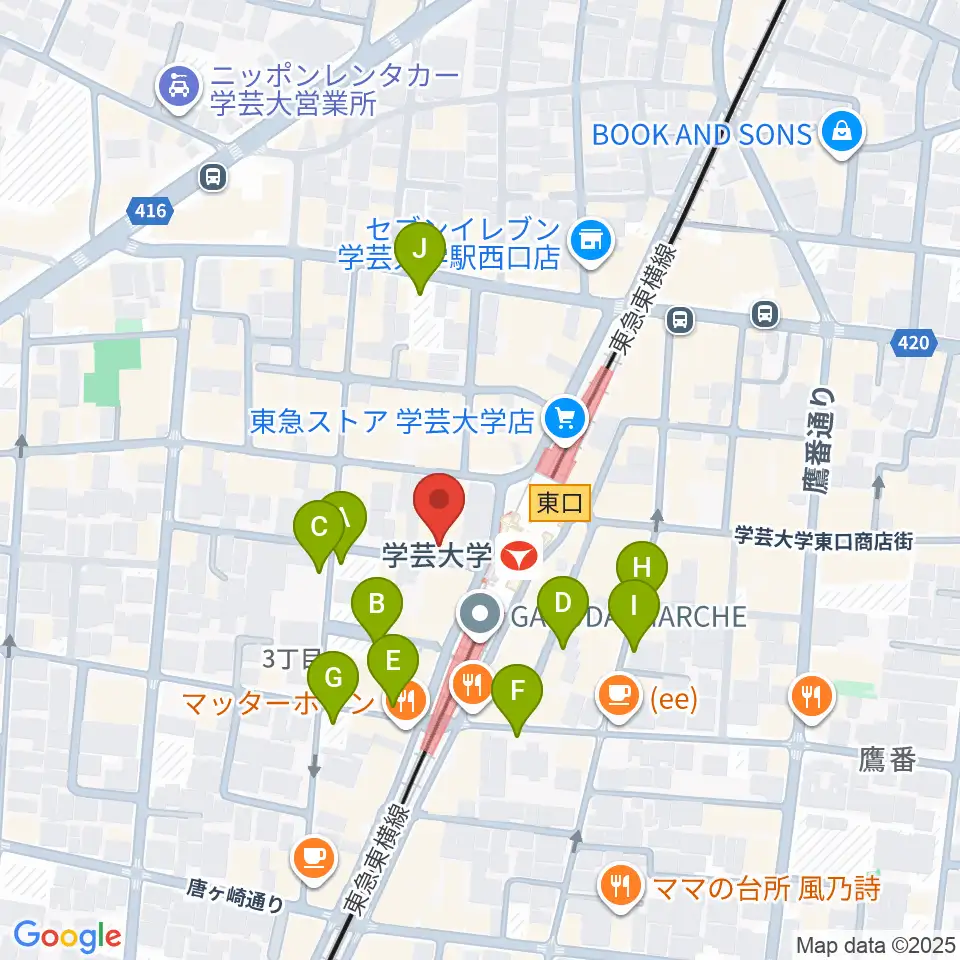 A-TRAIN周辺の駐車場・コインパーキング一覧地図