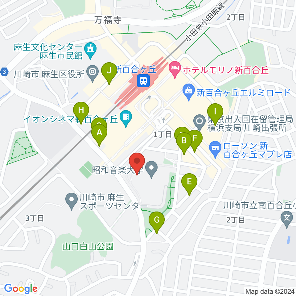 テアトロ・ジーリオ・ショウワ周辺の駐車場・コインパーキング一覧地図