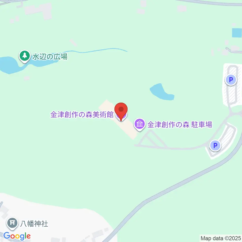 金津創作の森美術館周辺の駐車場・コインパーキング一覧地図