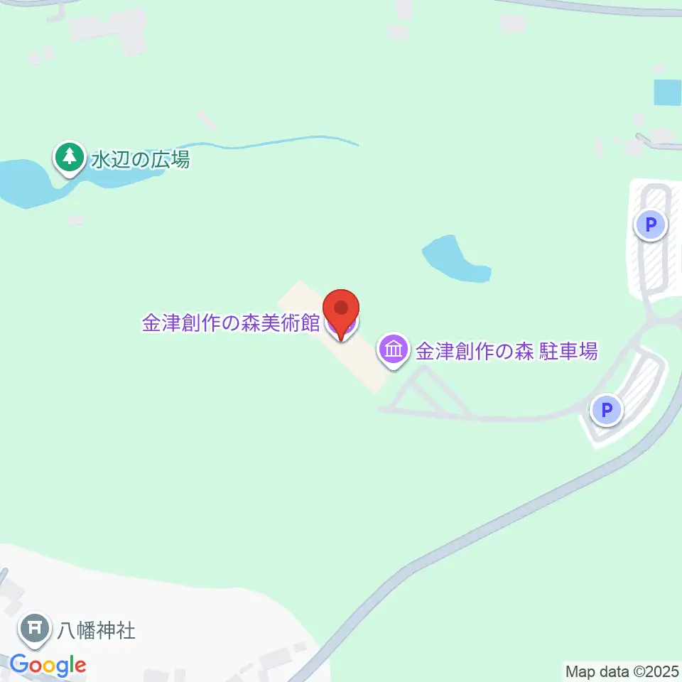 金津創作の森美術館周辺の駐車場・コインパーキング一覧地図