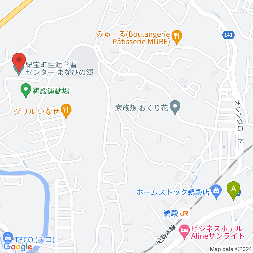 まなびの郷 きらめきホール周辺の駐車場・コインパーキング一覧地図