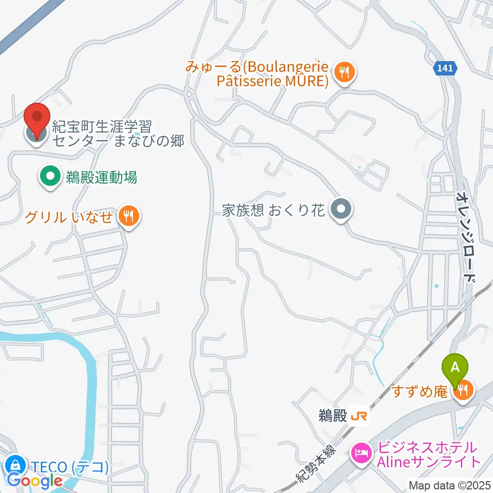 まなびの郷 きらめきホール周辺の駐車場・コインパーキング一覧地図