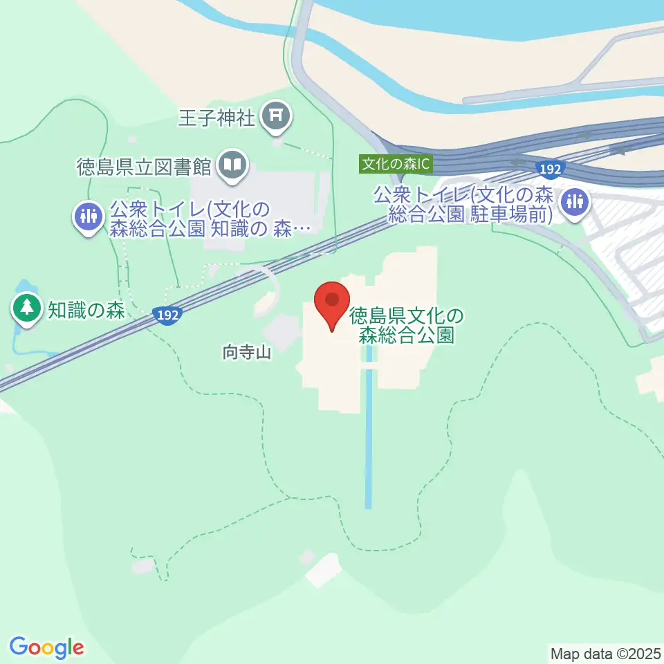 徳島県立21世紀館周辺の駐車場・コインパーキング一覧地図