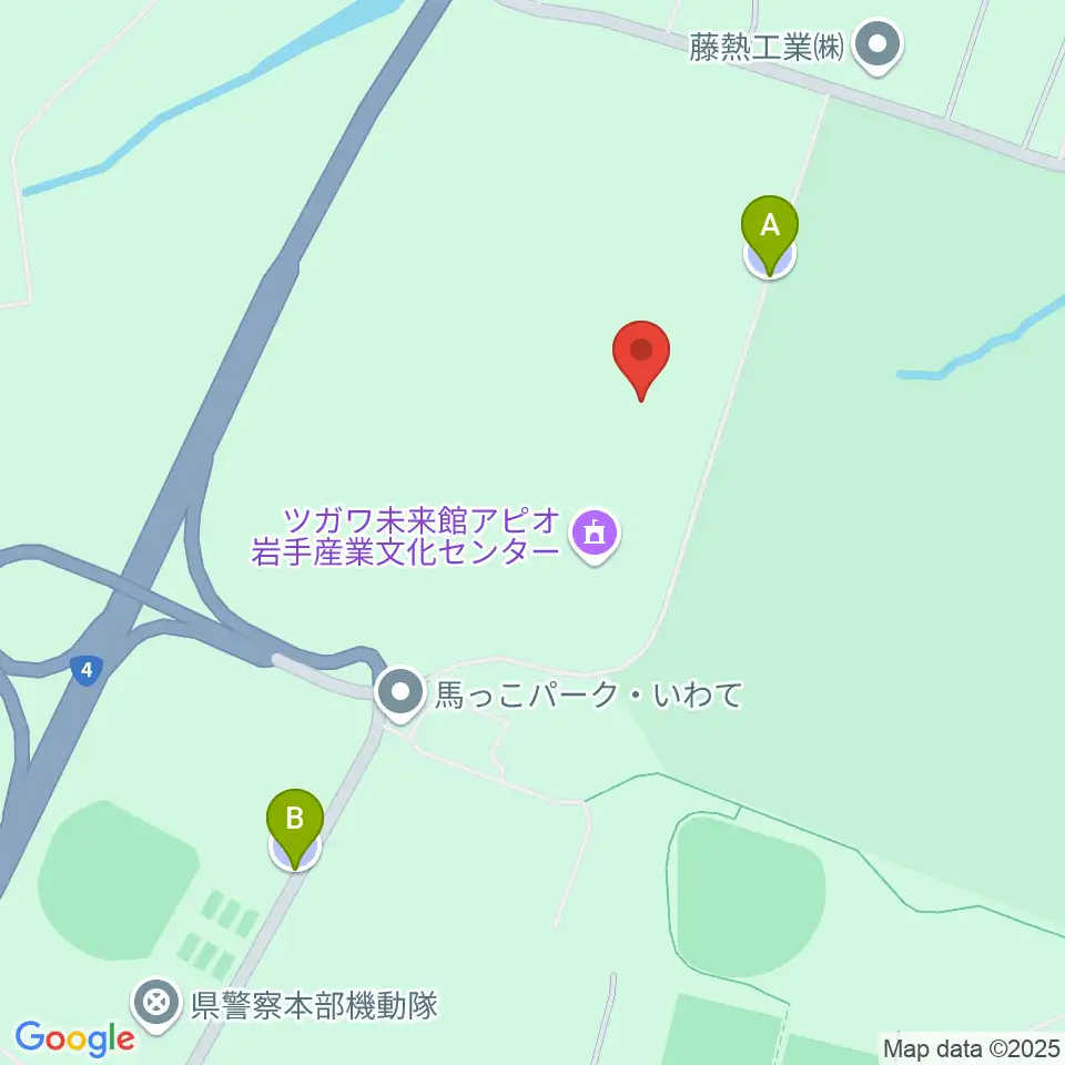 ツガワ未来館アピオ周辺の駐車場・コインパーキング一覧地図