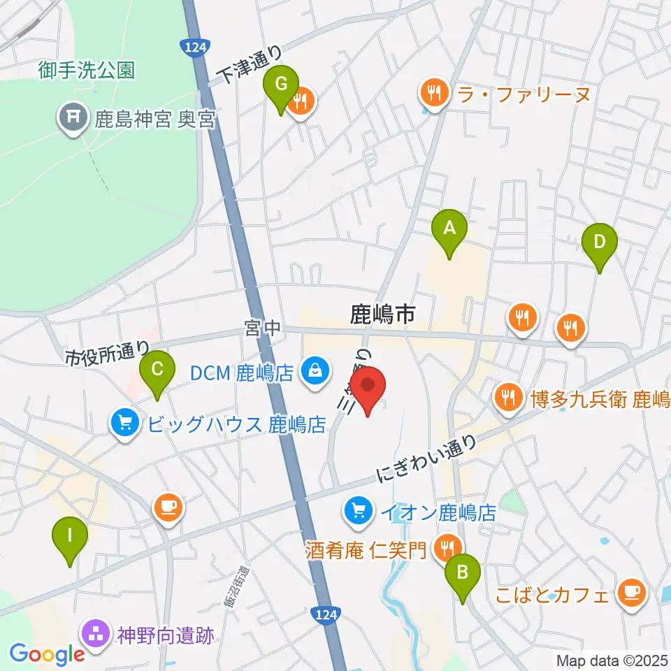 高正U&Iセンターホール周辺の駐車場・コインパーキング一覧地図