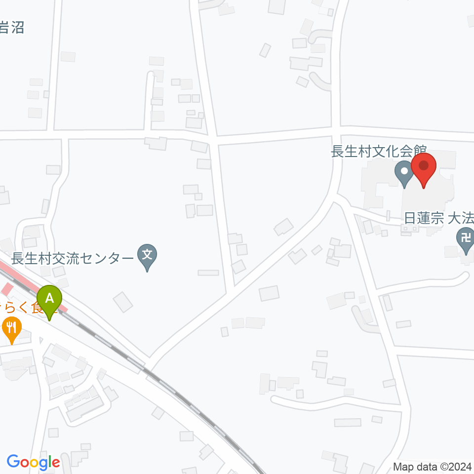 長生村文化会館周辺の駐車場・コインパーキング一覧地図