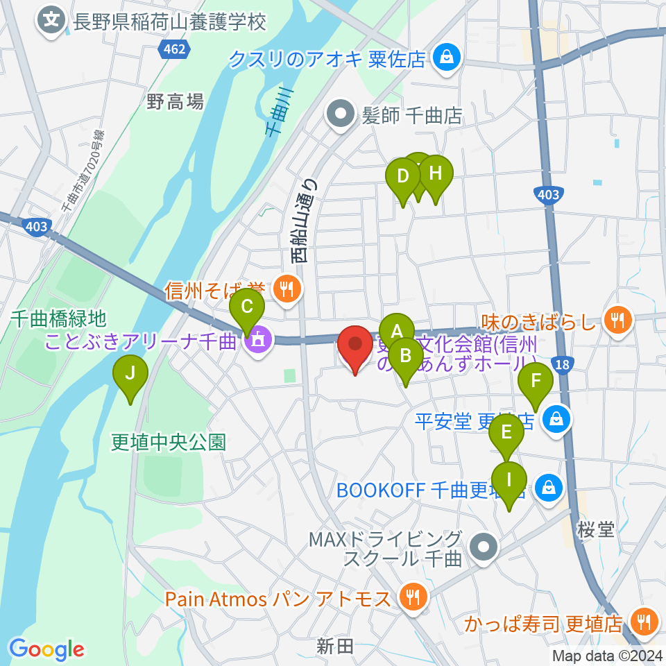 信州の幸あんずホール周辺の駐車場・コインパーキング一覧地図