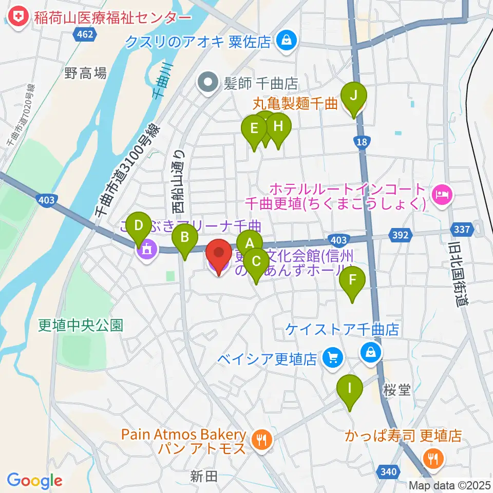 信州の幸あんずホール周辺の駐車場・コインパーキング一覧地図