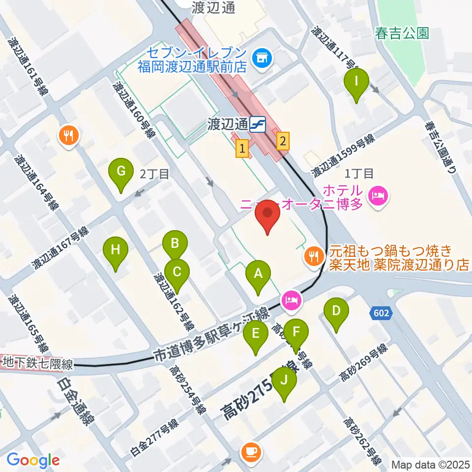 電気ビルみらいホール周辺の駐車場・コインパーキング一覧地図