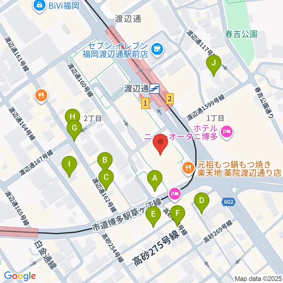 電気ビルみらいホール周辺の駐車場・コインパーキング一覧地図