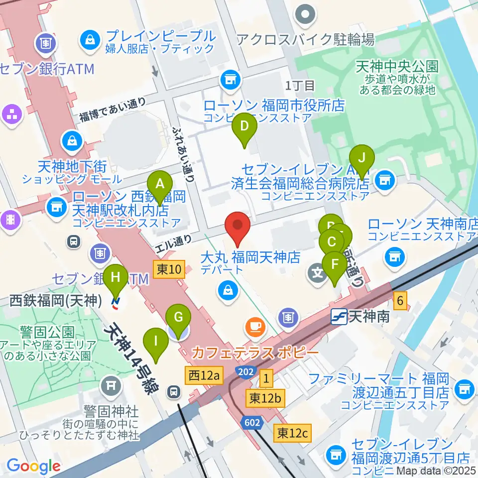 TKPエルガーラホール周辺の駐車場・コインパーキング一覧地図